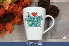 I love Central African Republic Cut File Product Image 2