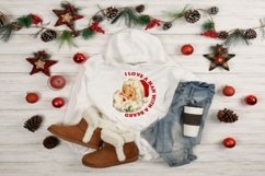 I Love A Man With A Beard Vintage Santa Christmas png Product Image 2