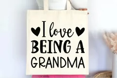 I love being a grandma SVG , Grandparents Day SVG Product Image 3