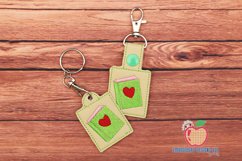 I Love Books In The Hoop Keyfob Product Image 1