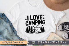 I Love Camping SVG File | Camping SVG | Outdoor Designs Product Image 2