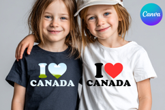 I LOVE canada Canva Frame Heart Logo Valentine Frame Product Image 1