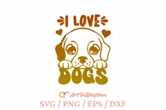 I love dogs, Dog lover SVG Product Image 1