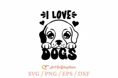 I love dogs, Dog lover SVG Product Image 2