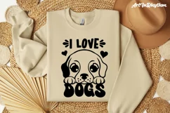 I love dogs, Dog lover SVG Product Image 5
