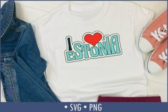I love Estonia Cut File
