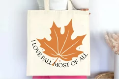 I love fall most of all SVG , Thanksgiving SVG , Pumpkin SVG Product Image 3