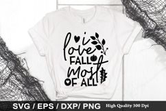 I love fall most of all SVG - Pumpkin Design Product Image 1