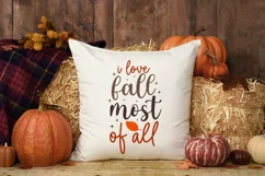 I love fall most of all SVG, Harvest Season SVG Product Image 3