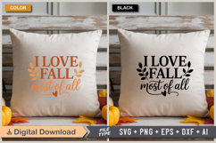 I Love Fall Most Of All SVG File | Fall SVG | Autumn SVG Product Image 3