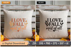 I Love Fall Most Of All SVG File | Fall SVG | Autumn SVG Product Image 3