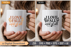 I Love Fall Most Of All SVG File | Fall SVG | Autumn SVG Product Image 4