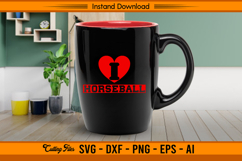 I Love Horseball Heart Design Equestrian SVG File Product Image 3