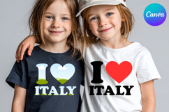 I LOVE italy Canva Frame Heart Logo Valentine Frame Product Image 1