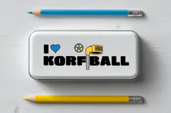 I Love Korfball SVG | Dutch & English Version Product Image 2