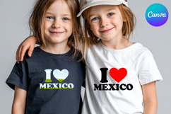 I LOVE mexico Canva Frame Heart Logo Valentine Frame Product Image 1