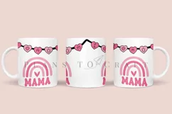 i love mom coffee mug sublimation wrap glass mug wrap svg presized for 11oz and 15oz glass ready to cut and sublimation files