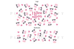 i love moo cow puns 40oz quencher tumbler sublimation full wrap high resolution transparant background