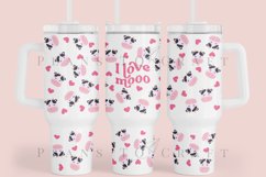 i love moo cow puns 40oz quencher tumbler sublimation full wrap high resolution transparant background