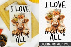I Love Most of All Towel Sublimation | Kitchen Towel Product Image 1