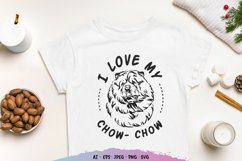 I Love My Chow-Chow SVG File Product Image 1