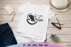 I Love My Beagle SVG File Product Image 1