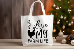 I Love My Farm Life SVG, Farmhouse Sign Design Product Image 3