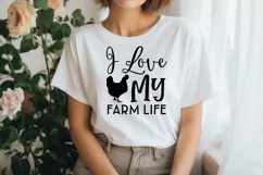I Love My Farm Life SVG, Farmhouse Sign Design Product Image 2