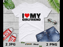 I Love My Girlfriend Png, I Heart My Girlfriend Png Product Image 3