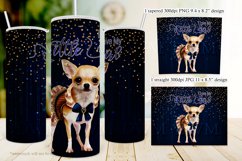 I Love My Little Girl 20oz Chihuahua Dog Tumbler Sublimation Product Image 2