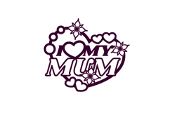 I Love my Mum Laser and Paper Cut Gift Idea for Decorations Product Image 2