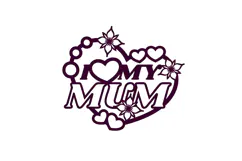 I Love my Mum Laser and Paper Cut Gift Idea for Decorations Product Image 2
