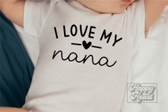 I Love My Nana SVG PNG - Pass Me To Nana - Promoted To Nana Product Image 4
