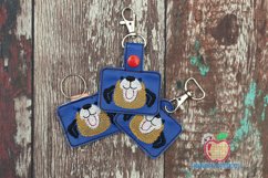 Lovely head puppy st bernard dog ITH KeyFob Snaptab Product Image 1