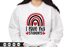 I Love My Students - Valentine SVG Design Product Image 1