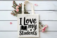 I Love My Students SVG | Teacher SVG | Teacher PNG Product Image 4