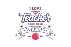 I Love My Teacher SVG Cut File Product Image 1