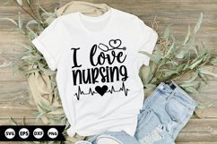 I love nursing - Nurse SVG Design Product Image 1