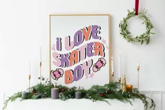 90’s I Love Skater Boy Retro PNG Sublimation Product Image 5