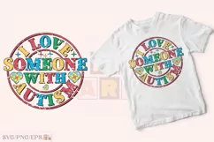 I Love Someone with Autism SVG Quote T-shirt Design Product Image 2