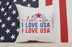 I LOVE USA SVG,American Flag SVG,Independence Day SVG Product Image 2