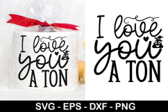 I love you a ton SVG - Halloween Toilet Paper Design Product Image 1