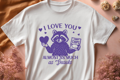 I Love You Almost as Much as Snacks SVG PNG, Funny Valentine Product Image 2