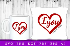 I Love You SVG, Love SVG, Heart SVG, Valentines Day SVG Product Image 2