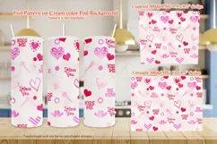 I Love You Be Mine Valentines Day 20oz Tumbler Designs Product Image 4