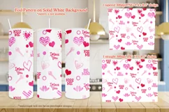 I Love You Be Mine Valentines Day 20oz Tumbler Designs Product Image 3