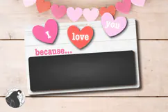 I Love You Because Laser File, Valentine's Sign SVG Product Image 2
