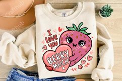 I Love You Berry Much PNG, Valentines Day png, Valentines Product Image 3
