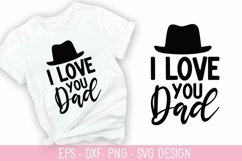 I love you dad SVG - Father&#039;s Day SVG Design Product Image 1