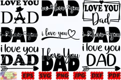 I Love You Dad SVG | Love Dad SVG | Dad SVG | Father SVG Product Image 3